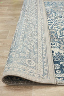 Bursting Blue Runner Rug Culture