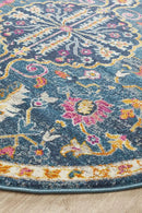 Perfect Navy Round Rug Rug Culture