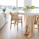 Nova Square Cushion - Bisque