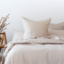 Linen Euro Pillowcase - Pebble
