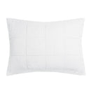 Linen Quilted Pillow Sham - Ivory