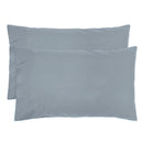 Temple Steel Blue Organic Cotton Pillowcase Pair
