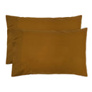 Temple Organic Cotton Pillowcase - 2 Pack - Tobacco