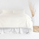 Temple Organic Cotton Quilt Cover Set - Ivory