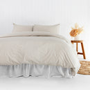 Temple Organic Cotton Quilt Cover Set - Pebble