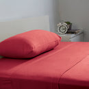 BedT Cotton Jersey Sheet Sets - Ruby - Single