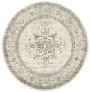Racer Silver Round Rug Rug Culture