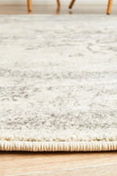 Racer Silver Round Rug Rug Culture