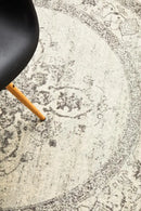 Racer Silver Round Rug Rug Culture