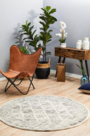 Boxcar Grey Round Rug