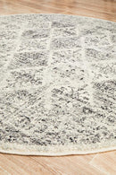 Boxcar Grey Round Rug