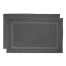 Chateau Bath Mat - 2 Pack - 50x75cm - Charcoal