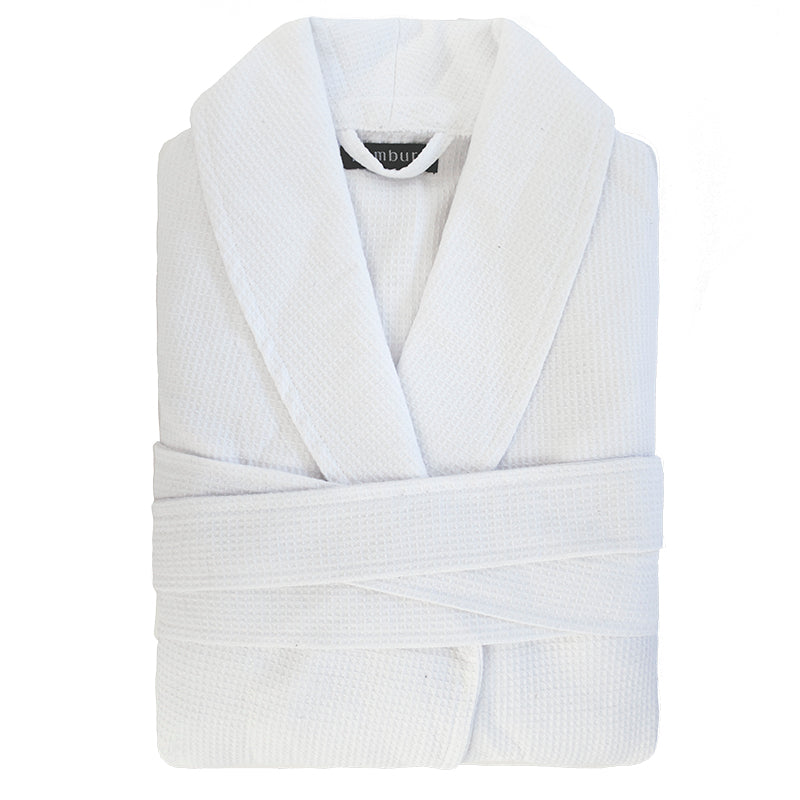 Commercial Waffle Robe - White