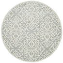 Chrome Lydia Silver Round Rug Rug Culture