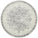 Chrome Silver Round Rug Rug Culture