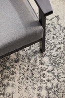 Chrome Silver Round Rug Rug Culture