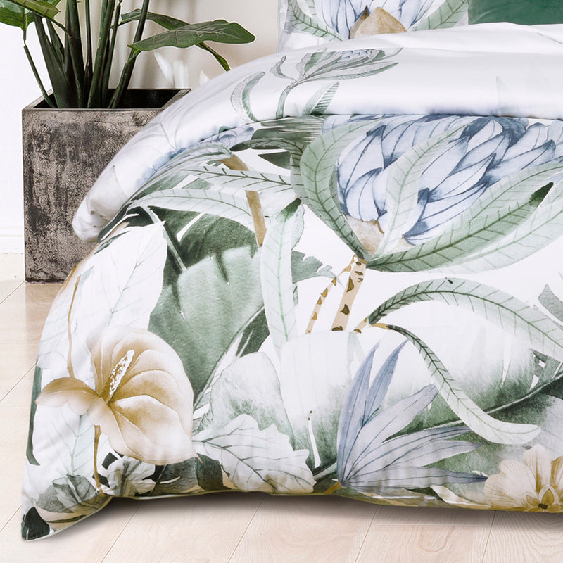 Evergreen Quilt Cover Set Sage