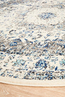 Mist White Round Rug