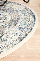 Mist White Round Rug