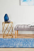 Oasis Navy Runner Rug Culture