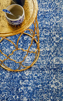 Oasis Navy Runner Rug Culture