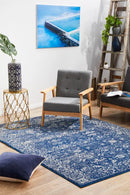 Oasis Navy Rug Rug Culture