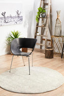 Arcadian Silver Round Rug Rug Culture