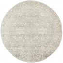 Arcadian Silver Round Rug Rug Culture