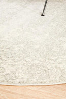 Arcadian Silver Round Rug Rug Culture