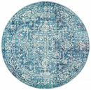Amber Blue Round Rug Rug Culture