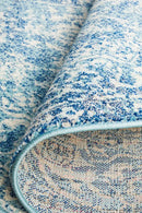 Amber Blue Round Rug Rug Culture