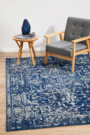 Blizzardy Navy Rug Rug Culture