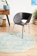 Glacier Round Rug Rug Culture