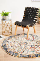 Still Ivory Round Rug Rug Culture