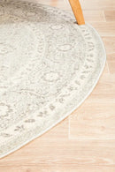 Otis Silver Round Rug Rug Culture