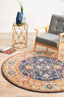 Splash Multi Round Rug Rug Culture