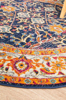 Splash Multi Round Rug Rug Culture