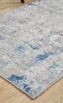 Illusions Blue Runner Rug Culture