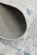 Illusions Blue Runner Rug Culture