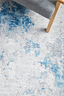 Illusions Blue Runner Rug Culture