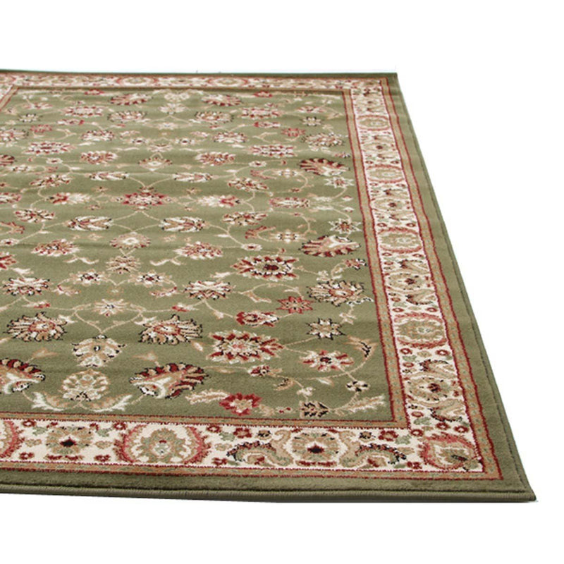 Traditional Floral Green Runner