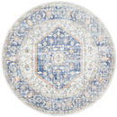 Mayfair Blue Round Rug Rug Culture