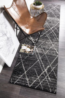 Noah Charcoal Contemporary Runner