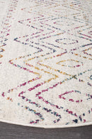 Nadia Multi Rustic Tribal Round Rug