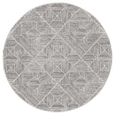 Kenza Contemporary Silver Round Rug
