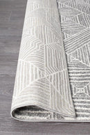 Kenza Contemporary Silver Rug