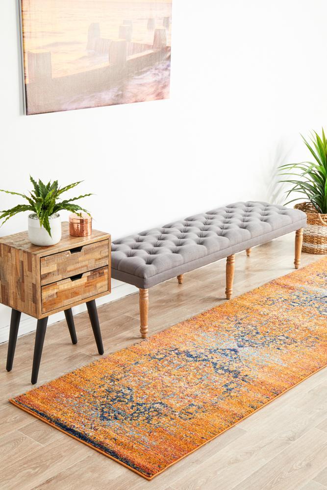 Radiance Rust Runner Rug