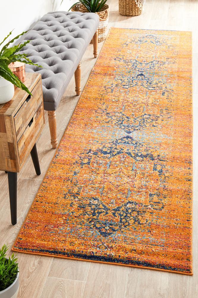 Radiance Rust Runner Rug