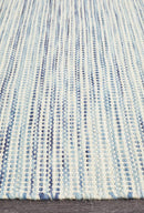 Madras Blue Flatweave Rug