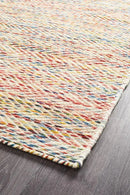 Roland Herringbone Multi Coloured Rug Rug Culture